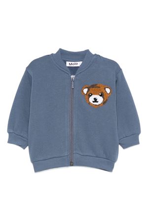 blue cotton sweatshirt MOLO KIDS | 6W25J2135191